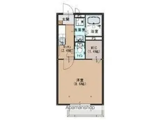 キャトルセゾン B【203号室号室】の間取り