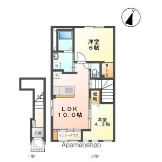 ロッシュ メゾン【2階】の間取り