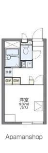 レオパレスRESIDENCEⅡ【109号室】の間取り