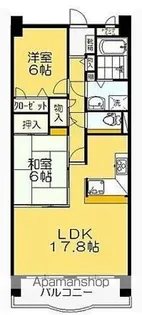 サントノーレ高松中央弐番館【11階】の間取り