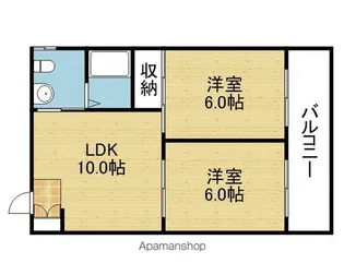 コーポ麗嬢【301号室】の間取り
