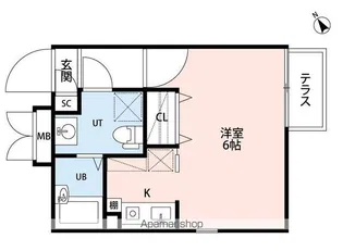 ポラスト洗足【203号室】の間取り