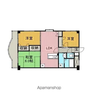 カサフェリス中央林間【2階】の間取り
