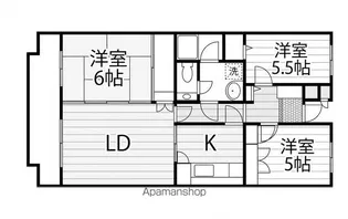 サニークレスト港南【1階】の間取り