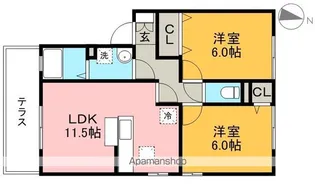 ウィルモア イースト【1階】の間取り