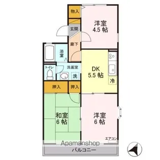 セジュール静 Ⅰ【201号室】の間取り