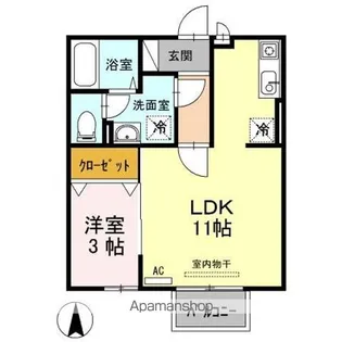 モナリエ東手城【2階】の間取り