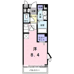 ホワイト・リバー【101号室】の間取り