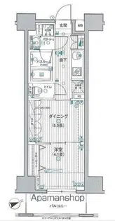 日神デュオステージ浅草松が谷【1205号室】の間取り