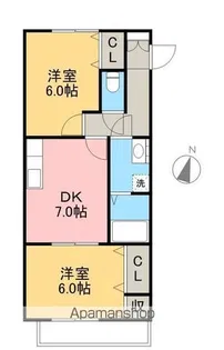 グレイス五台山【2階】の間取り