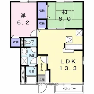 メゾン・シュテルン【1階】の間取り