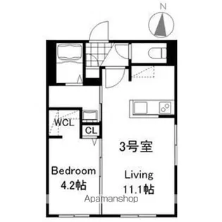 仮)プレスタ発寒5ー8MS【2階】の間取り