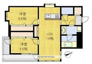 エクシード帝塚山【3階】の間取り