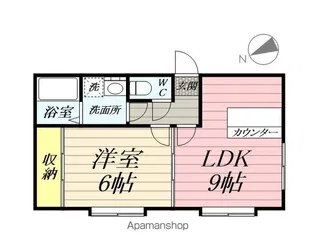 アール十文字1【202号室】の間取り