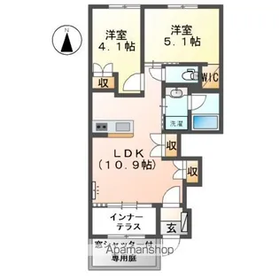 Girasole (ジラソーレ)【1階】の間取り