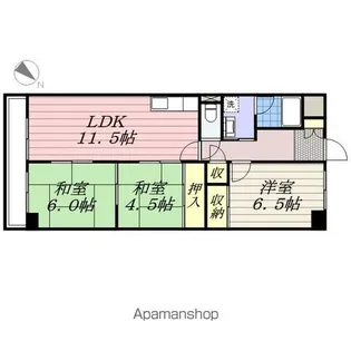 エクセルハイム城山【3階】の間取り