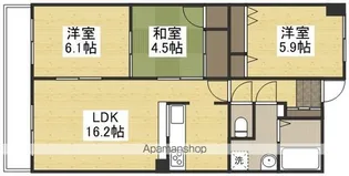 アマネセール下中野【3階】の間取り