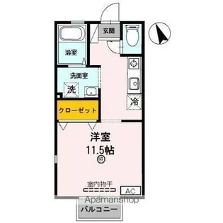 コンソラトゥール【2階】の間取り