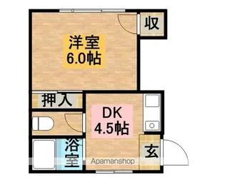 ブラウンコーポ大津【302号室】の間取り