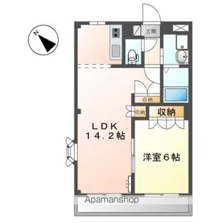 アメニティハイム【2階】の間取り