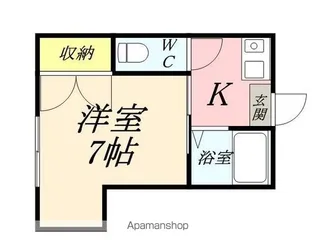 EXCEL COURT南方【201号室】の間取り