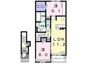 ローザ・ヴィレⅢ【2階】の間取り