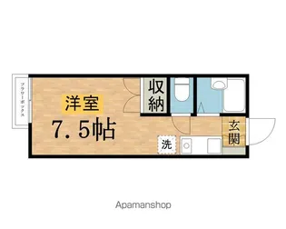 レジオン藤【205号室】の間取り