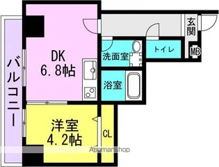 MAISON PREMIER Ⅶ(メゾンプレミア7)【401号室】の間取り
