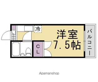 大島マンション【203号室】の間取り