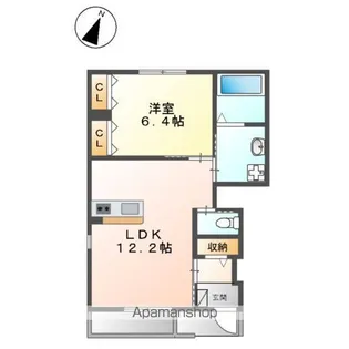 フルール【1階】の間取り