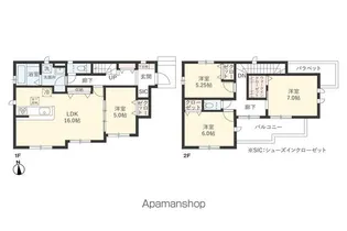 千葉県四街道市つくし座2丁目【一戸建】の間取り