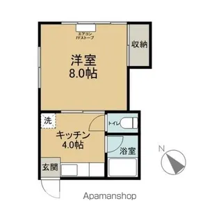 メゾンハッシュB【103号室】の間取り