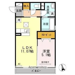 エトワール上杉【1階】の間取り