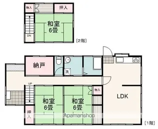 静岡県静岡市葵区桜町2丁目【一戸建】の間取り