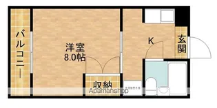 ビューラータカノ【205号室】の間取り