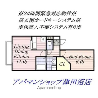 ジュネス【2階】の間取り