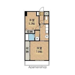 レジデンス八日町【302号室】の間取り