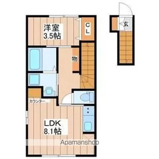 プチクロッシュ【2階】の間取り
