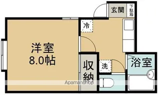 コーポオレンジ【201号室】の間取り