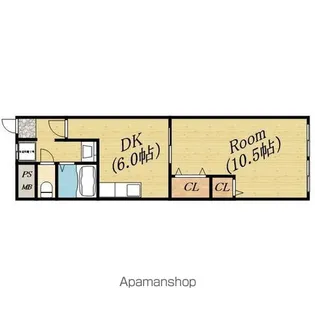 アサヒマンション【5階】の間取り