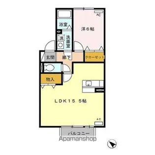 アベニール十六田【2階】の間取り