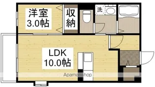 ハピネス中畝B棟【2階】の間取り