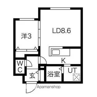 GRAND ONE SAPPORO【4階】の間取り