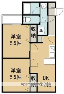 ベルコムン原町【305号室】の間取り