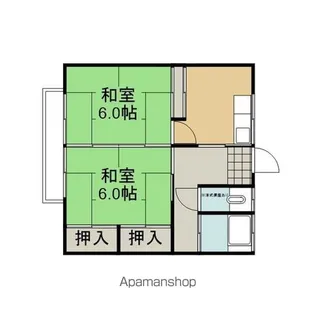 ひばり荘【6号室】の間取り
