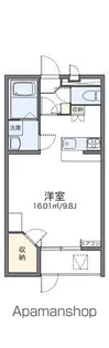レオパレス我孫子【102号室】の間取り