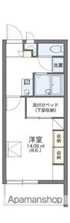 レオパレスFRIENDSⅡ【101号室】の間取り