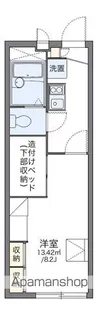 レオパレスANDROMEDA【108号室】の間取り