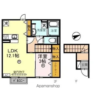 アスコット【2階】の間取り