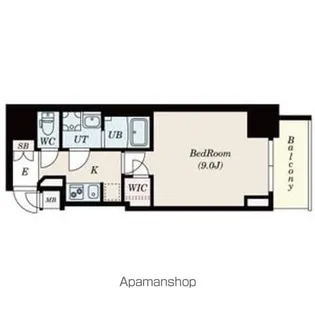 1Kの間取り画像